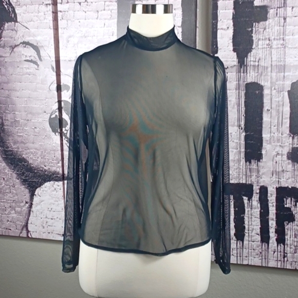 Ashley Stewart The Olivia Mesh Top - Picture 4 of 5